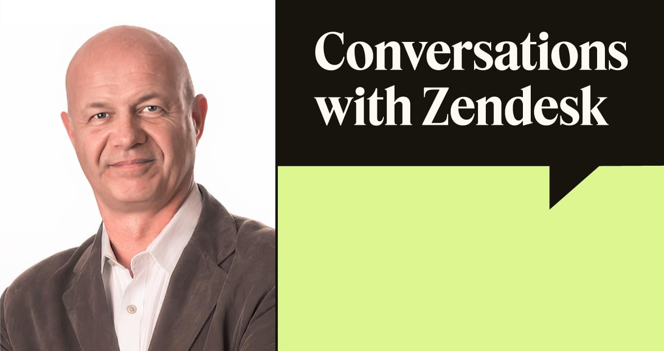 Conversations with Zendesk logo featuring Peter Neels