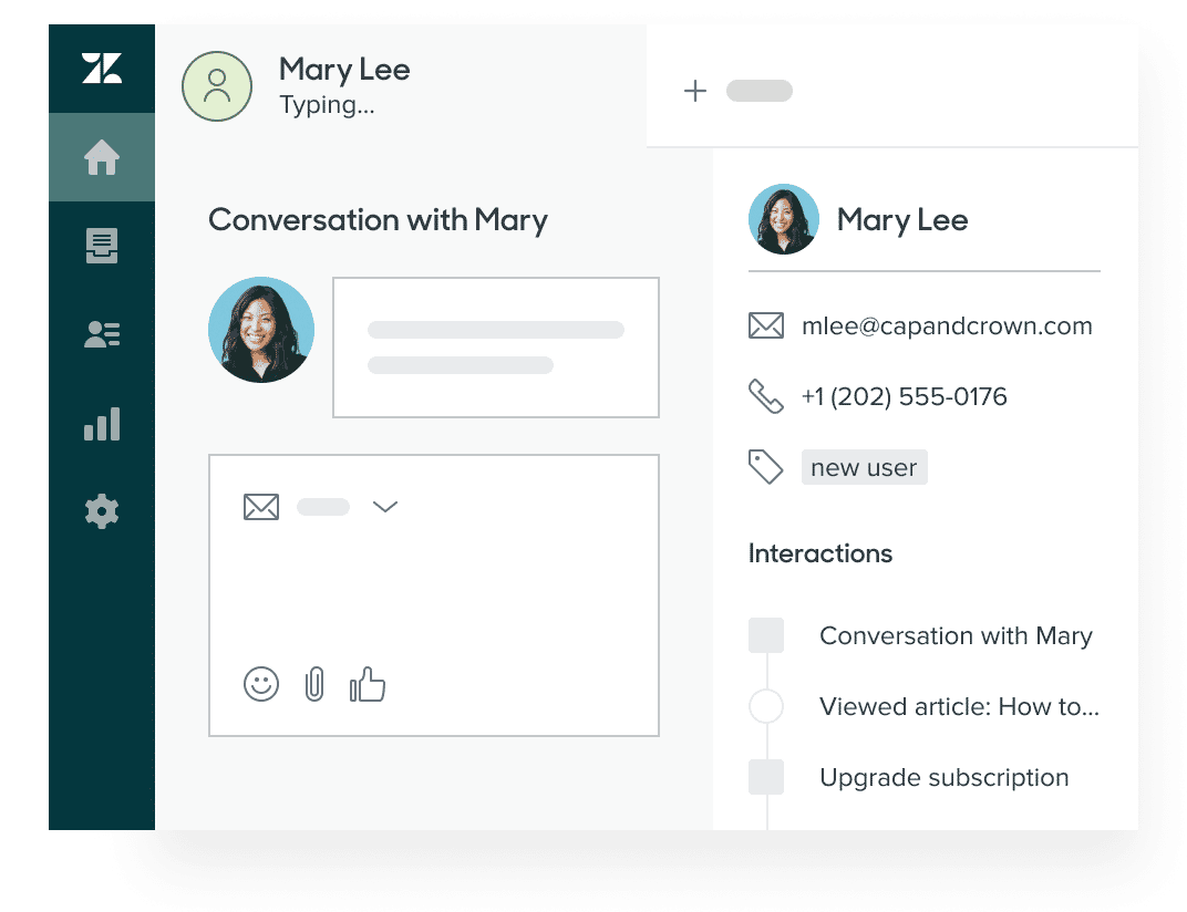 Product screen: Agent workspace