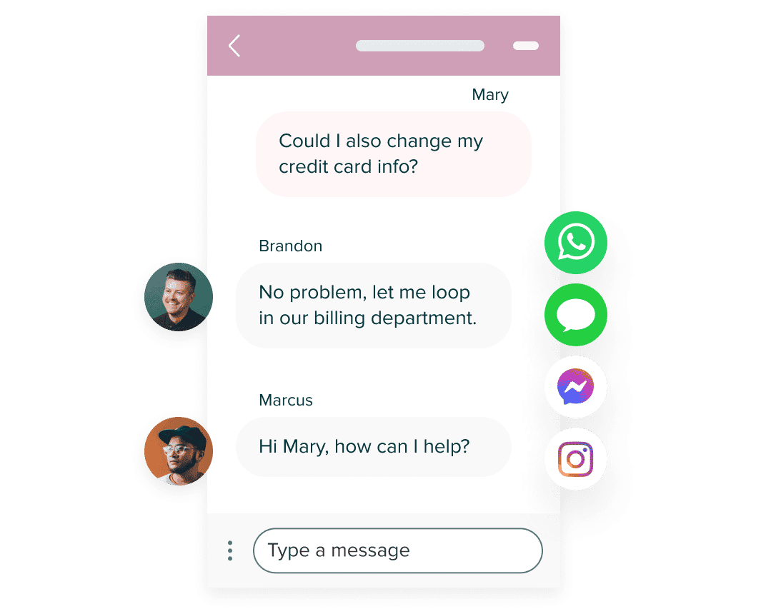 Product screen: Messaging