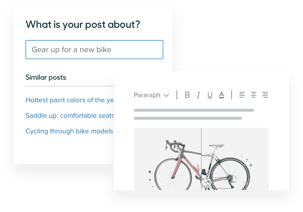 Community Forum post editor example